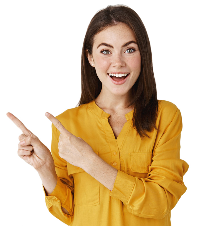 Woman excaited